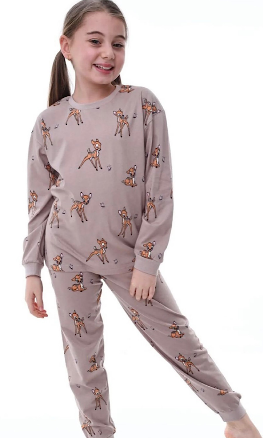 CEYLAN DESENLİ KIZ ÇOCUK PİJAMA TAKIMI