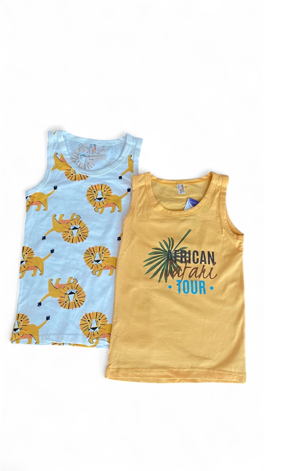 ASLAN DESEN ERKEK ÇOCUK 2'Lİ ATLET TAKIM